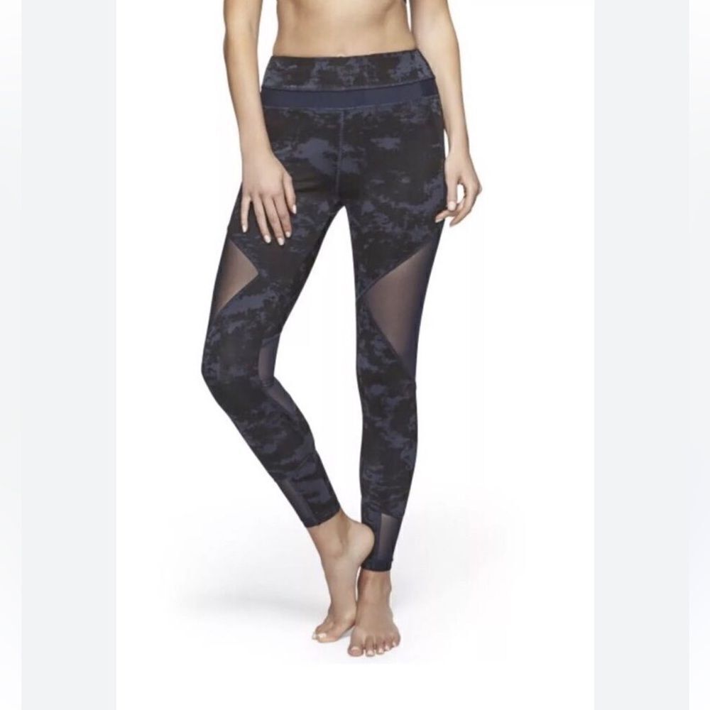 Sam Edelman Diamond Mesh Blue Cloud Leggings Women’s Large